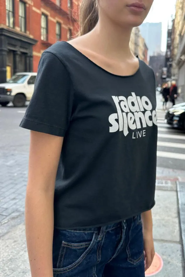 Brandy Melville Tops Robyn Radio Silence Top Black 8211 Women