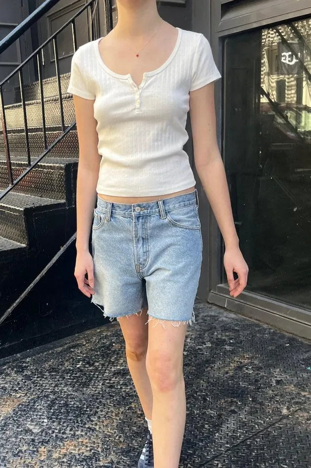 Brandy Melville Tops Zelly Long Eyelet Top White 8211 Women