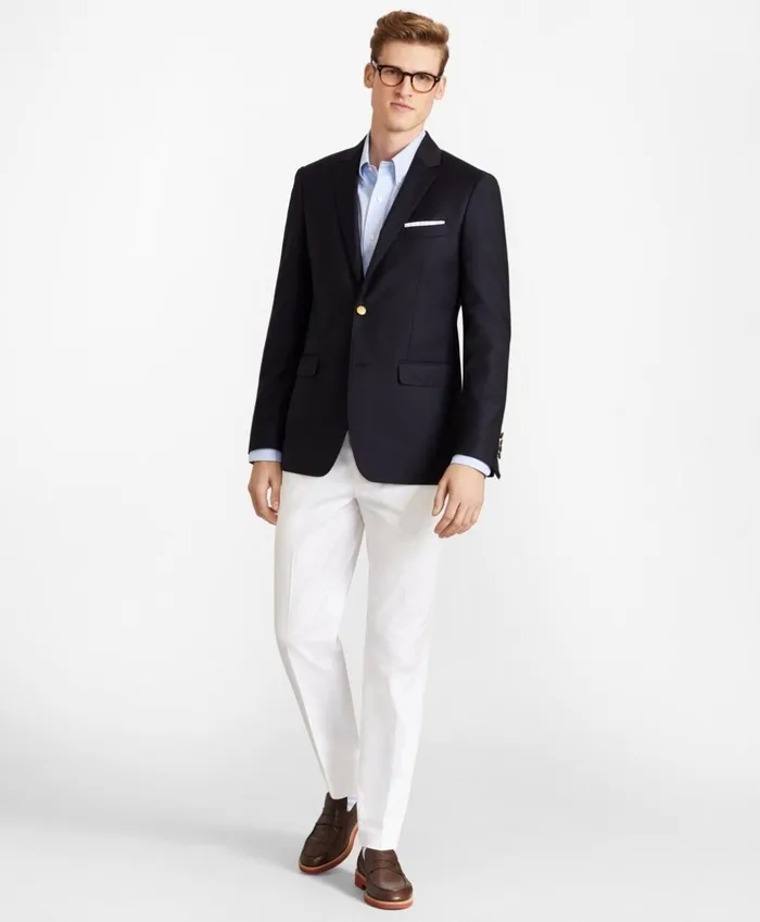 Brooks Brothers Blazers Milano Fit TwoButton Blazer Dark Navy 8211 Men Brooks Brothers Blazers Milano Fit TwoButton Blazer Dark Navy 8211 Men