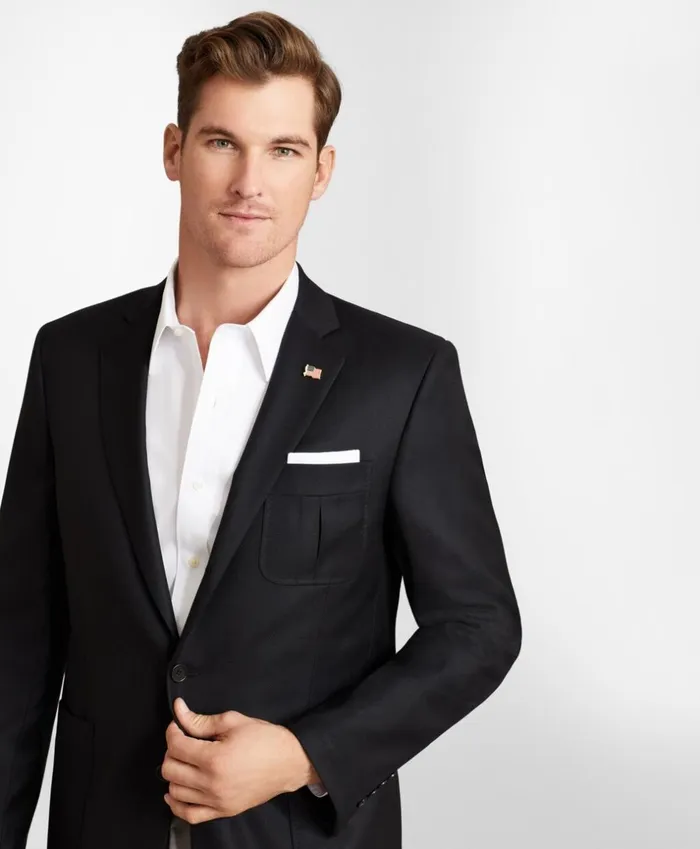 Brooks Brothers Blazers Regent Fit ThreeButton Blazer Black 8211 Men