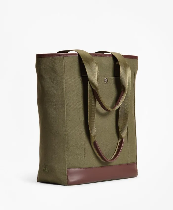 Brooks Brothers Briefcases and Luggage Canvas Tote Bag Green 8211 Men Brooks Brothers Briefcases and Luggage Canvas Tote Bag Green 8211 Men