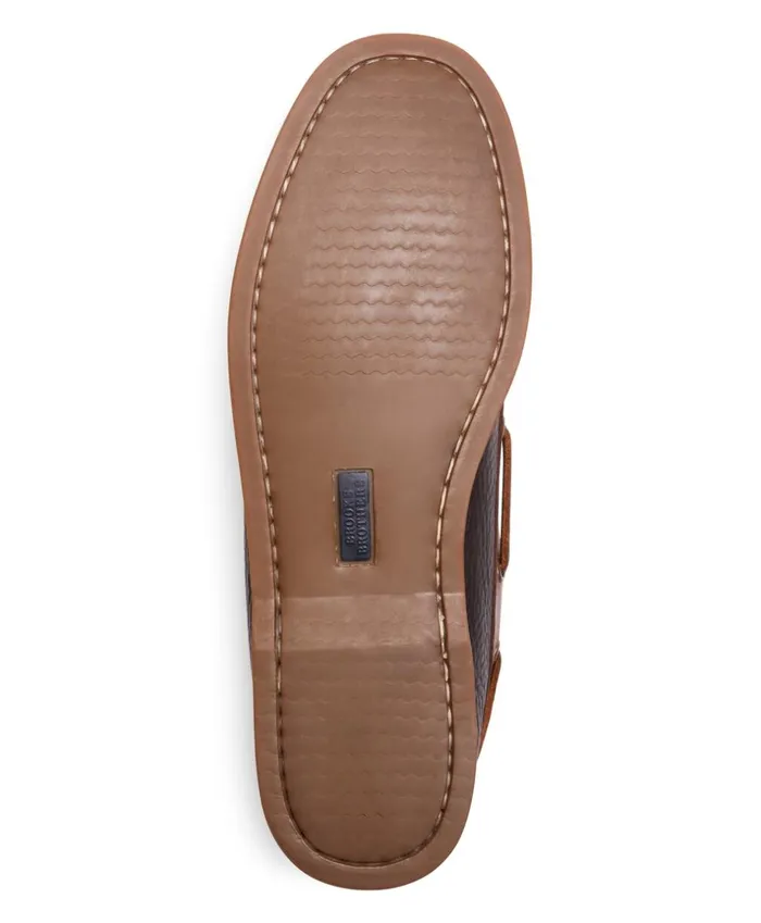 Brooks Brothers Dress and Casual Shoes Contrasting Leather Boat Shoes Dark Brown 8211 Men Brooks Brothers Dress and Casual Shoes Contrasting Leather Boat Shoes Dark Brown 8211 Men
