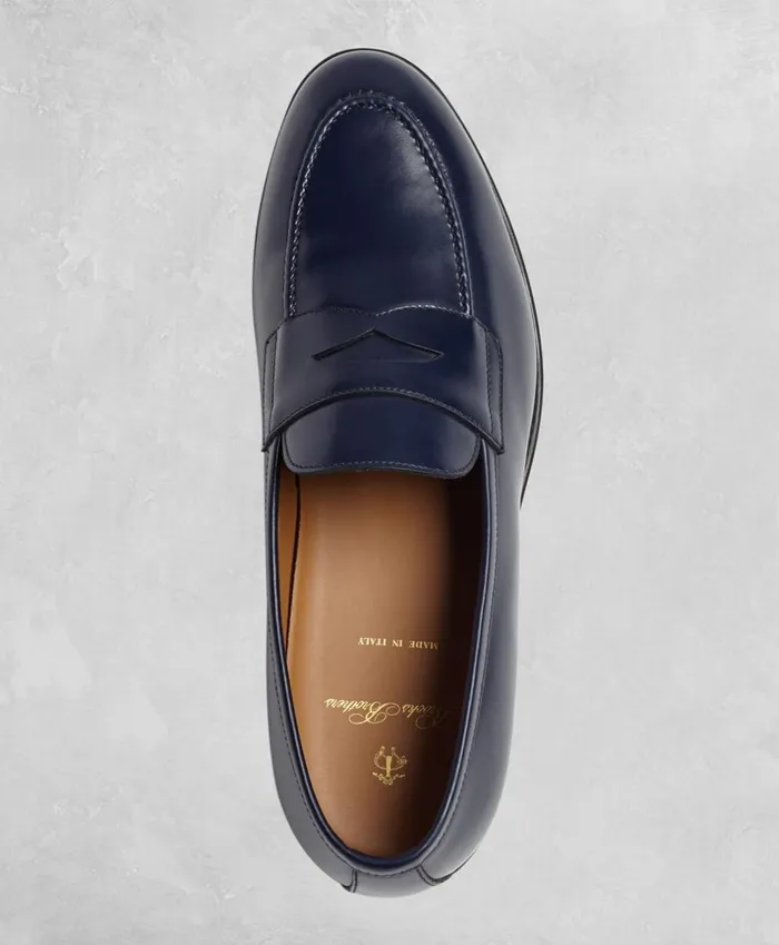 Brooks Brothers Dress and Casual Shoes Golden Fleece Penny Loafers Navy 8211 Men Brooks Brothers Dress and Casual Shoes Golden Fleece Penny Loafers Navy 8211 Men