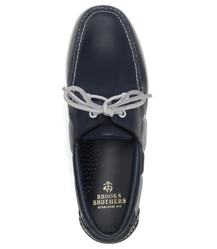 Brooks Brothers Dress and Casual Shoes Leather Boat Shoes Navy 8211 Men Brooks Brothers Dress and Casual Shoes Leather Boat Shoes Navy 8211 Men