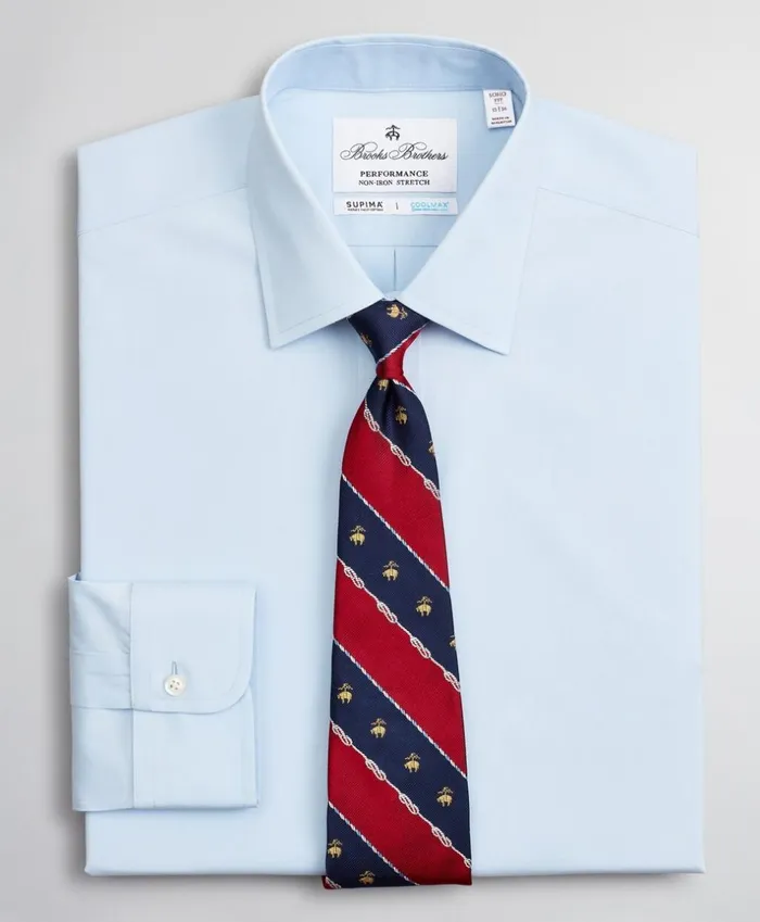 Brooks Brothers Dress Shirts Soho ExtraSlim Fit Dress Shirt Performance NonIron With COOLMAX Ainsley Collar Twill Light Blue 8211 Men Brooks Brothers Dress Shirts Soho ExtraSlim Fit Dress Shirt Performance NonIron With COOLMAX Ainsley Collar Twill Light Blue 8211 Men