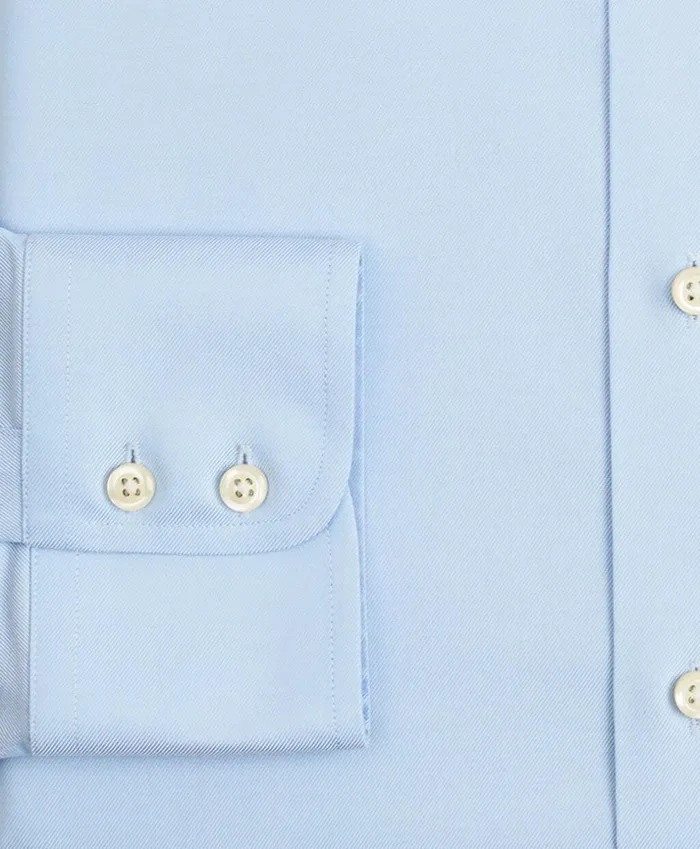 Brooks Brothers Dress Shirts Stretch Regent Fitted Dress Shirt NonIron Twill Ainsley Collar Light Blue 8211 Men Brooks Brothers Dress Shirts Stretch Regent Fitted Dress Shirt NonIron Twill Ainsley Collar Light Blue 8211 Men