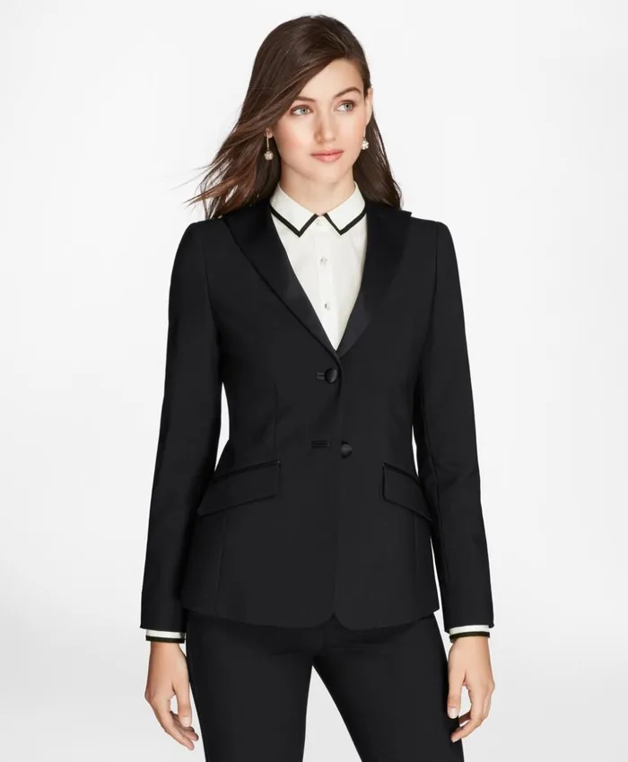 Brooks Brothers Jackets StretchWool Crepe Tuxedo Jacket Black 8211 Women Brooks Brothers Jackets StretchWool Crepe Tuxedo Jacket Black 8211 Women