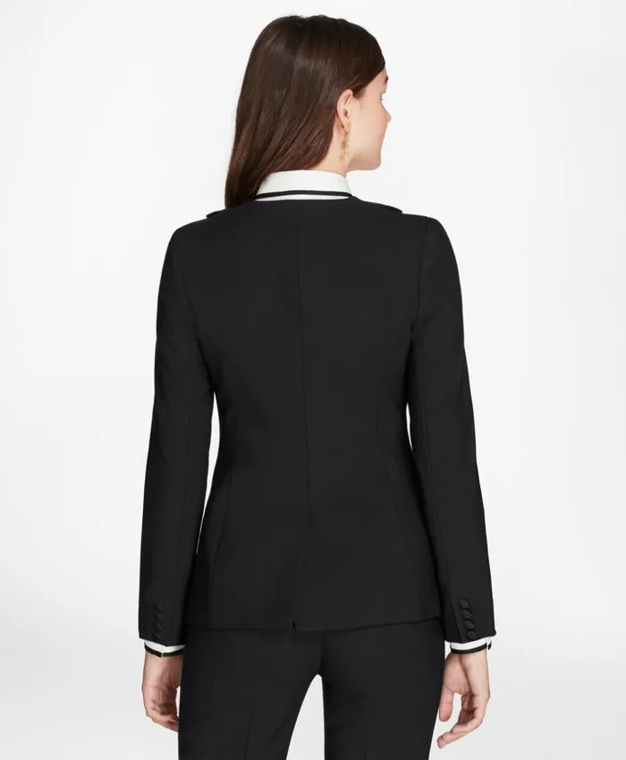 Brooks Brothers Jackets StretchWool Crepe Tuxedo Jacket Black 8211 Women Brooks Brothers Jackets StretchWool Crepe Tuxedo Jacket Black 8211 Women