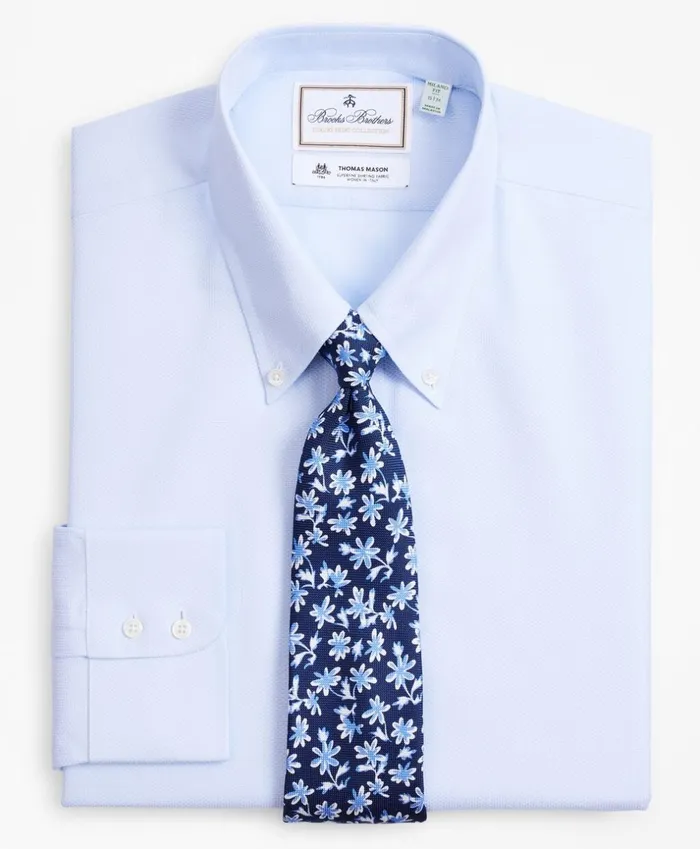 Brooks Brothers Luxury Shirts Luxury Collection Milano SlimFit Dress Shirt ButtonDown Collar Dobby Links Light Blue 8211 Men Brooks Brothers Luxury Shirts Luxury Collection Milano SlimFit Dress Shirt ButtonDown Collar Dobby Links Light Blue 8211 Men