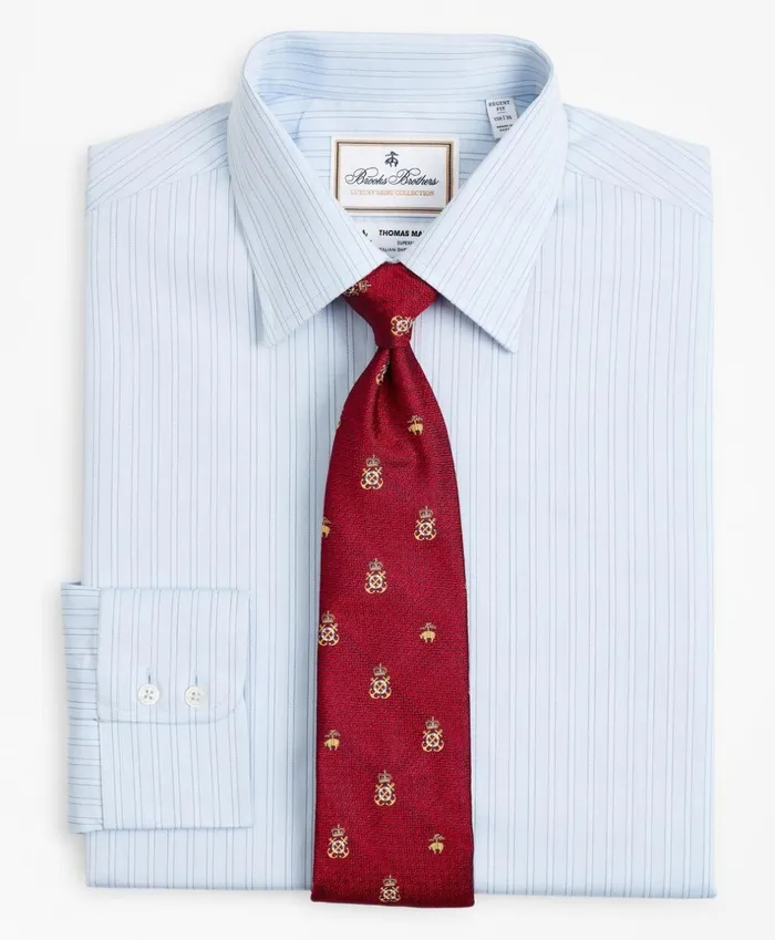 Brooks Brothers Luxury Shirts Luxury Collection Regent Fitted Dress Shirt Franklin Spread Collar Textured Stripe Light Blue 8211 Men Brooks Brothers Luxury Shirts Luxury Collection Regent Fitted Dress Shirt Franklin Spread Collar Textured Stripe Light Blue 8211 Men