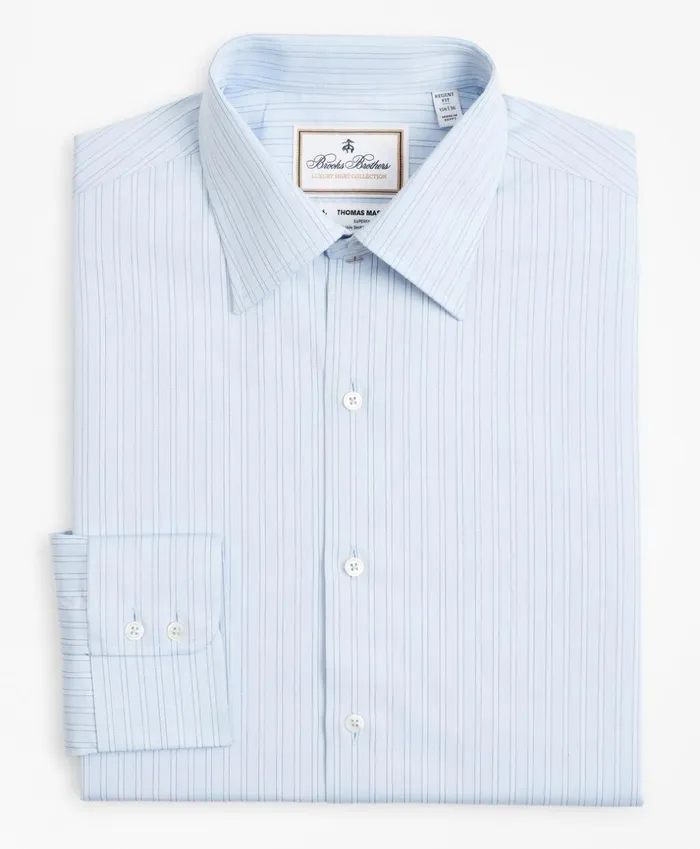 Brooks Brothers Luxury Shirts Luxury Collection Regent Fitted Dress Shirt Franklin Spread Collar Textured Stripe Light Blue 8211 Men Brooks Brothers Luxury Shirts Luxury Collection Regent Fitted Dress Shirt Franklin Spread Collar Textured Stripe Light Blue 8211 Men