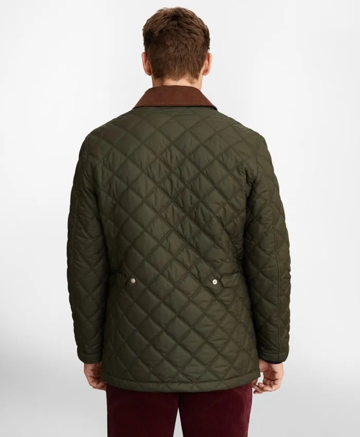 Brooks Brothers Outerwear Diamond Quilted Jacket Green 8211 Men Brooks Brothers Outerwear Diamond Quilted Jacket Green 8211 Men