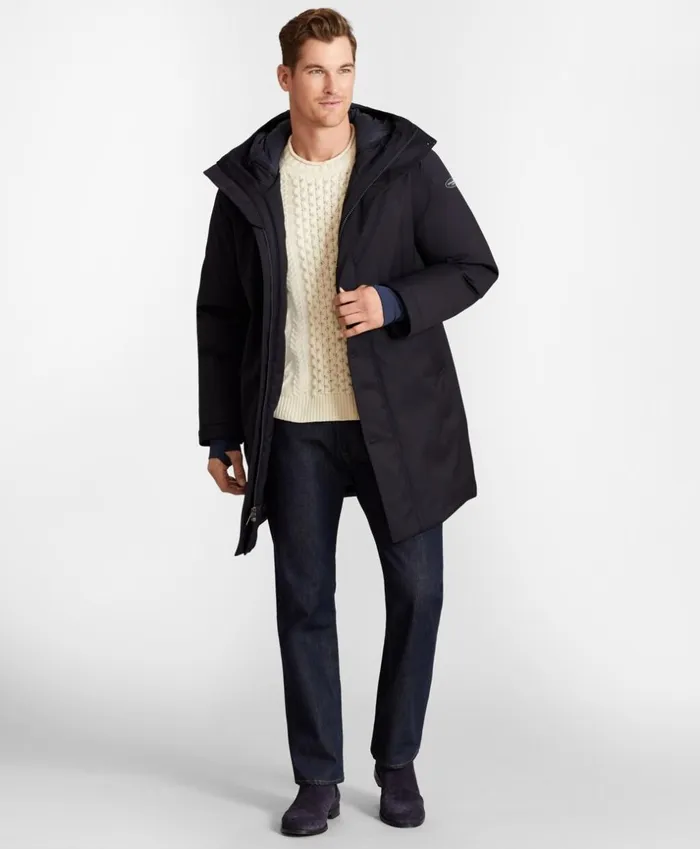 Brooks Brothers Outerwear Polar Series Waterproof Wool Parka Navy 8211 Men Brooks Brothers Outerwear Polar Series Waterproof Wool Parka Navy 8211 Men
