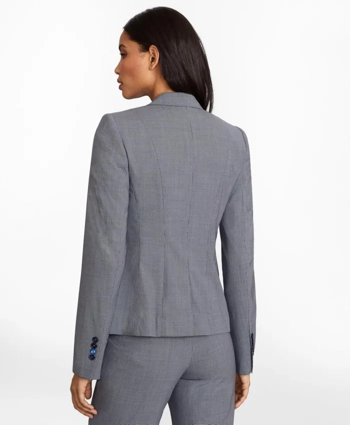 Brooks Brothers Petites Petite Houndstooth BrooksCool Merino Wool Jacket Greymulti 8211 Women Brooks Brothers Petites Petite Houndstooth BrooksCool Merino Wool Jacket Greymulti 8211 Women