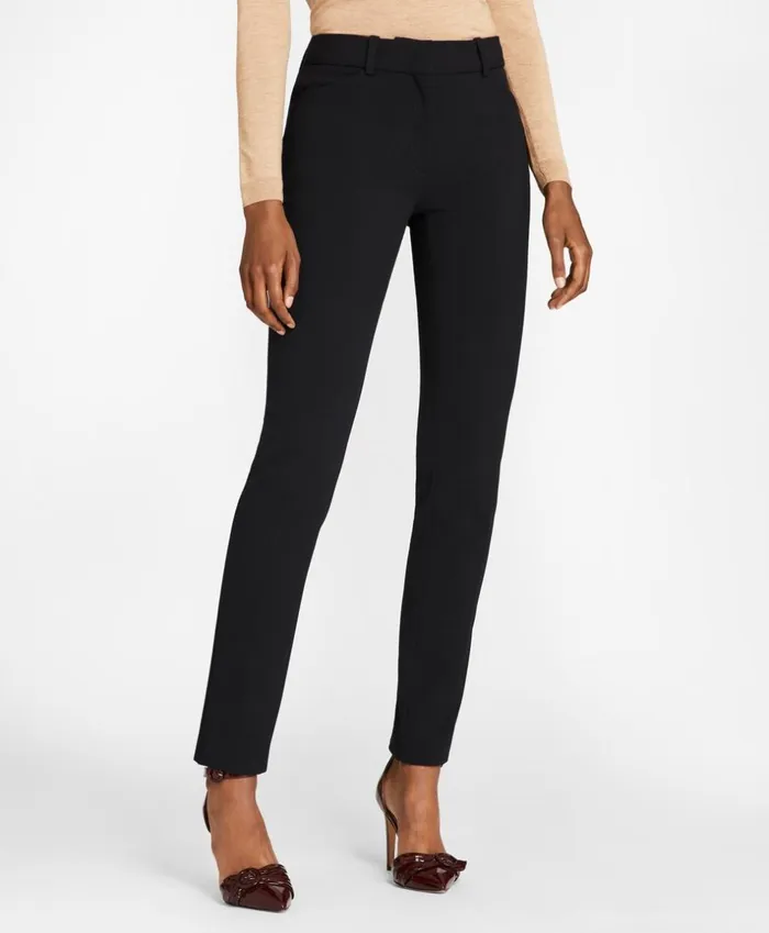 Brooks Brothers Petites Petite Stretch Wool Cavalry Twill Pants Black 8211 Women