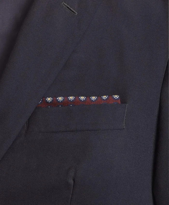 Brooks Brothers Pocket Squares and Handkerchiefs Medallion Pocket Square Burgundy 8211 Men