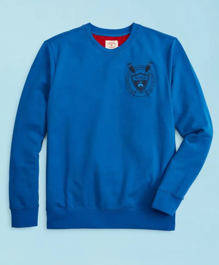 Brooks Brothers Polos and TShirts Head Of The Charles Regatta French Terry Lightweight Sweatshirt Blue 8211 Men Brooks Brothers Polos and TShirts Head Of The Charles Regatta French Terry Lightweight Sweatshirt Blue 8211 Men