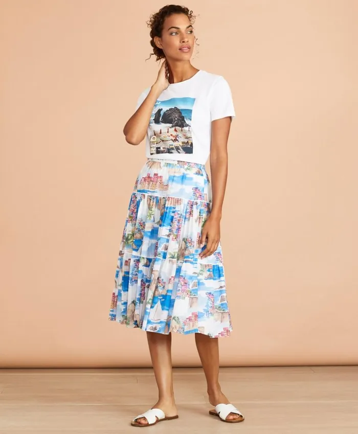 Brooks Brothers Shirts and Tops Beach Graphic TShirt White 8211 Women Brooks Brothers Shirts and Tops Beach Graphic TShirt White 8211 Women