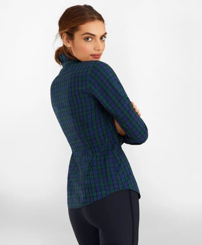 Brooks Brothers Shirts and Tops NonIron Black Watch Tartan Supima CottonBlend RuffleCollar Blouse Navygreen 8211 Women Brooks Brothers Shirts and Tops NonIron Black Watch Tartan Supima CottonBlend RuffleCollar Blouse Navygreen 8211 Women