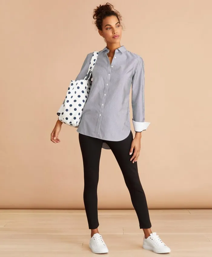 Brooks Brothers Shirts and Tops NonIron Striped Cotton Broadcloth Tunic Blue 8211 Women Brooks Brothers Shirts and Tops NonIron Striped Cotton Broadcloth Tunic Blue 8211 Women