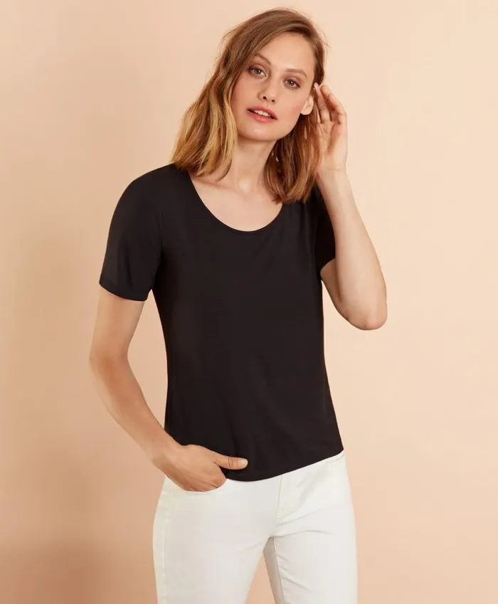 Brooks Brothers Shirts and Tops ScoopNeck TShirt Black 8211 Women Brooks Brothers Shirts and Tops ScoopNeck TShirt Black 8211 Women