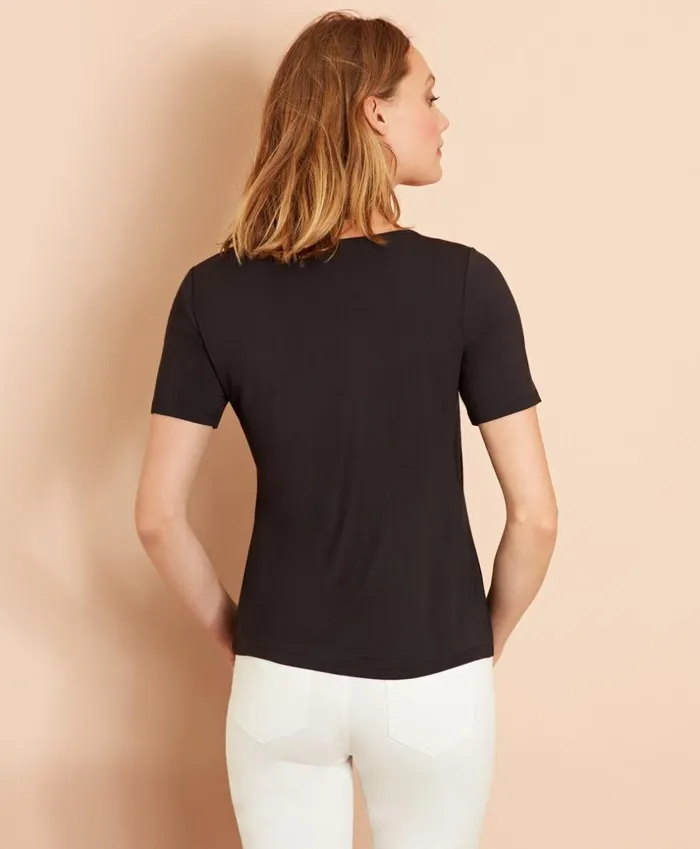 Brooks Brothers Shirts and Tops ScoopNeck TShirt Black 8211 Women Brooks Brothers Shirts and Tops ScoopNeck TShirt Black 8211 Women