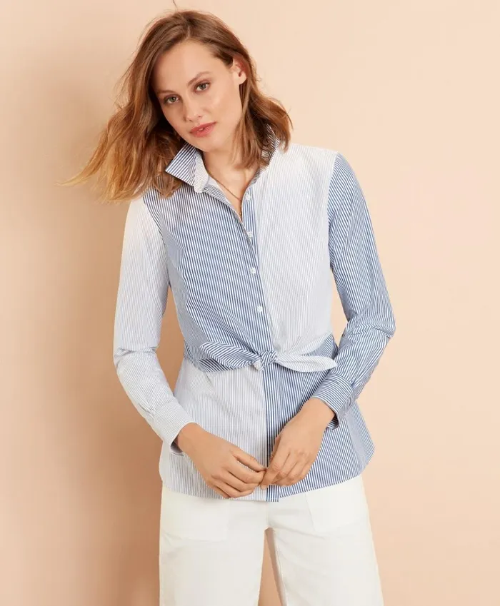 Brooks Brothers Shirts and Tops TieFront Fun Shirt Light Blue 8211 Women Brooks Brothers Shirts and Tops TieFront Fun Shirt Light Blue 8211 Women