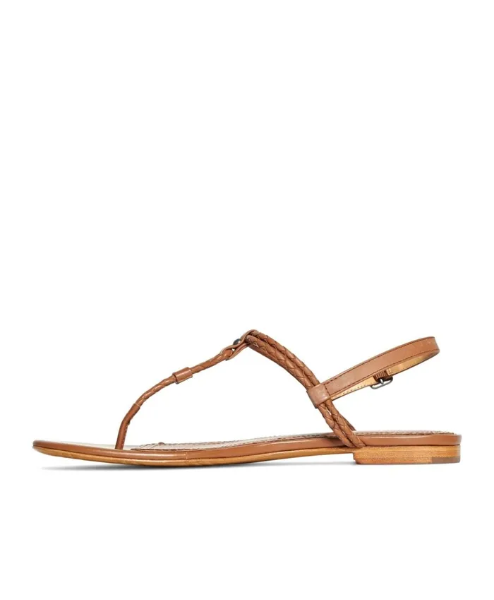 Brooks Brothers Shoes and Belts Braided Calfskin Sandals Cognac 8211 Women Brooks Brothers Shoes and Belts Braided Calfskin Sandals Cognac 8211 Women