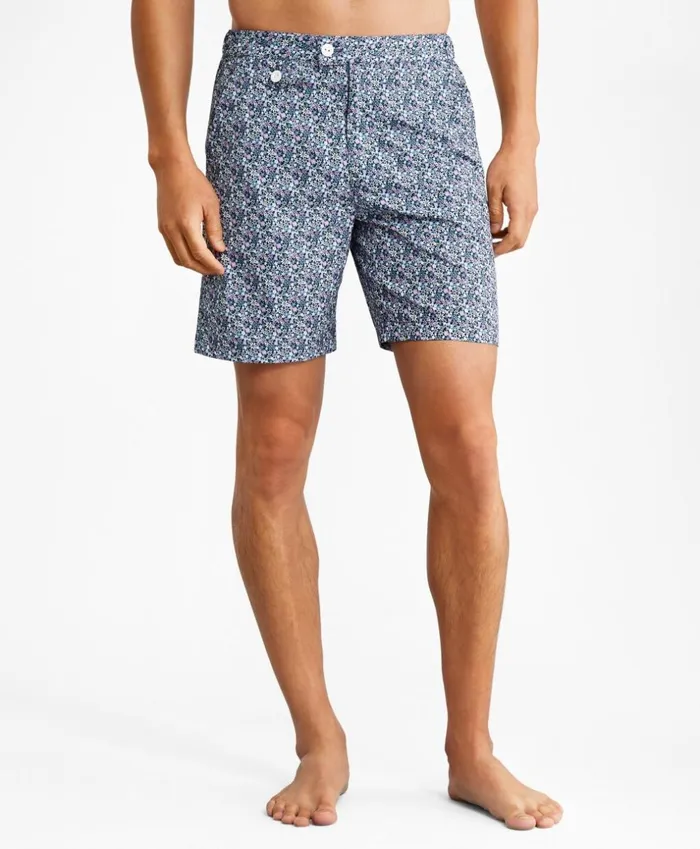 Brooks Brothers Shorts and Swimwear Newport 7034 Floral Print Swim Trunks Multi 8211 Men Brooks Brothers Shorts and Swimwear Newport 7034 Floral Print Swim Trunks Multi 8211 Men