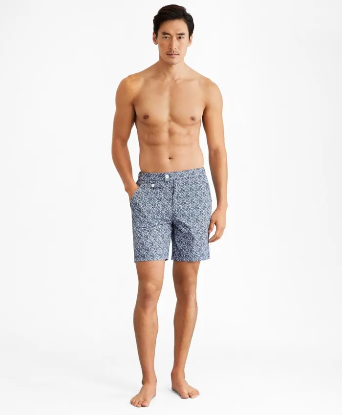 Brooks Brothers Shorts and Swimwear Newport 7034 Floral Print Swim Trunks Multi 8211 Men Brooks Brothers Shorts and Swimwear Newport 7034 Floral Print Swim Trunks Multi 8211 Men