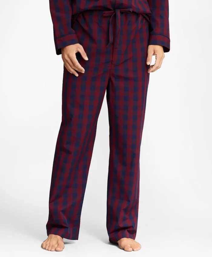 Brooks Brothers Sleepwear Buffalo Check Pajamas Wine 8211 Men Brooks Brothers Sleepwear Buffalo Check Pajamas Wine 8211 Men