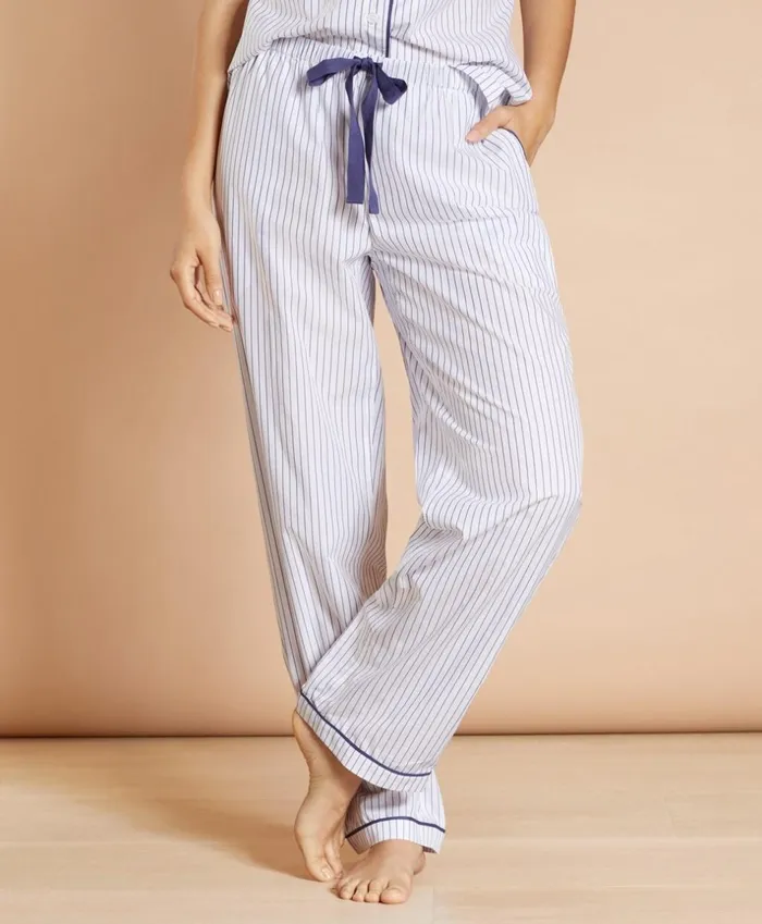 Brooks Brothers Sleepwear Striped Supima Cotton Poplin Pajamas Whiteblue 8211 Women Brooks Brothers Sleepwear Striped Supima Cotton Poplin Pajamas Whiteblue 8211 Women