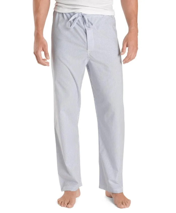 Brooks Brothers Sleepwear WrinkleResistant Blue Stripe Pajamas Light Blue 8211 Men