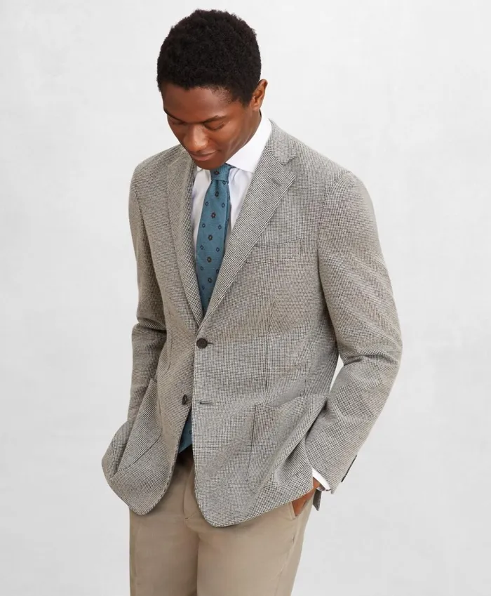 Brooks Brothers Sport Coats and Vests Golden Fleece BrooksCloud Houndstooth Sport Coat Grey 8211 Men Brooks Brothers Sport Coats and Vests Golden Fleece BrooksCloud Houndstooth Sport Coat Grey 8211 Men