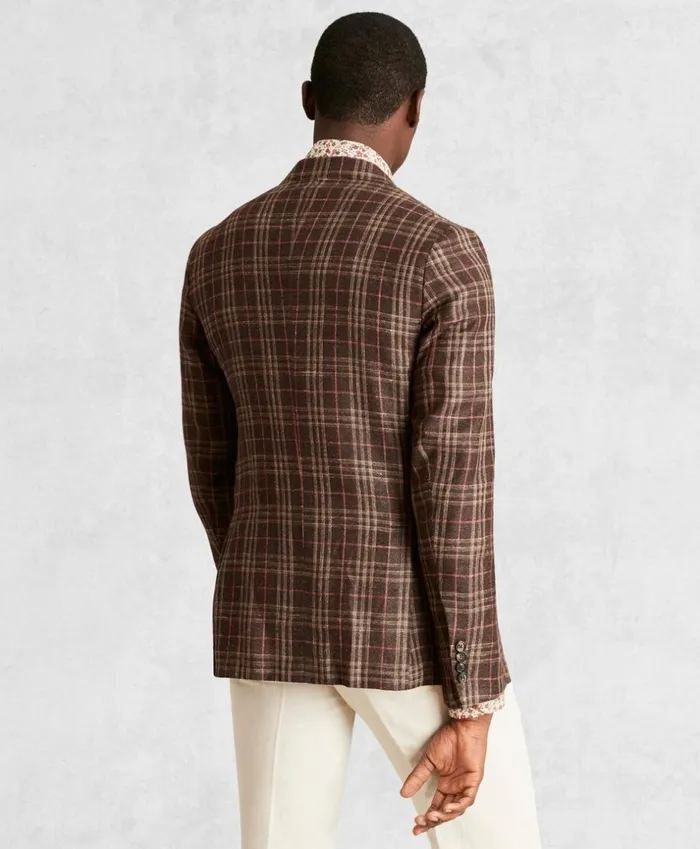 Brooks Brothers Sport Coats and Vests Golden Fleece SilkBlend Plaid Sport Coat Brown 8211 Men Brooks Brothers Sport Coats and Vests Golden Fleece SilkBlend Plaid Sport Coat Brown 8211 Men