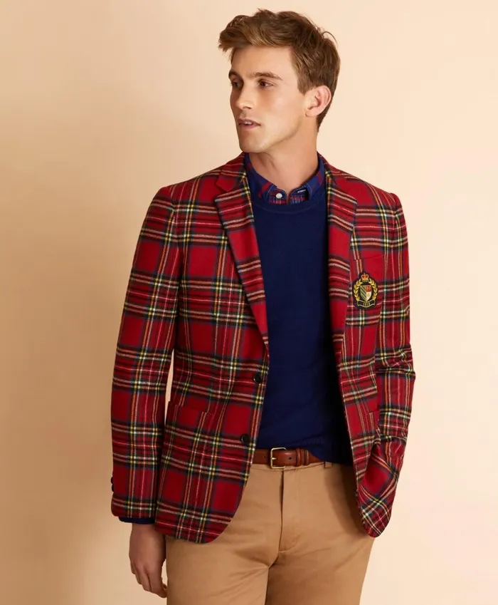 Brooks Brothers Sport Coats and Vests WoolBlend Royal Stewart Tartan Sport Coat Red 8211 Men Brooks Brothers Sport Coats and Vests WoolBlend Royal Stewart Tartan Sport Coat Red 8211 Men