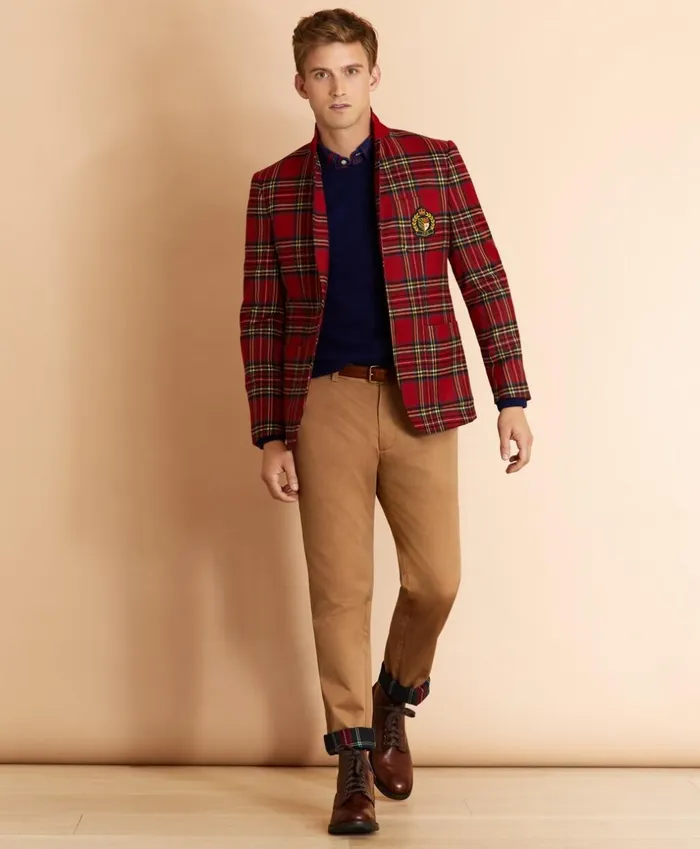 Brooks Brothers Sport Coats and Vests WoolBlend Royal Stewart Tartan Sport Coat Red 8211 Men Brooks Brothers Sport Coats and Vests WoolBlend Royal Stewart Tartan Sport Coat Red 8211 Men