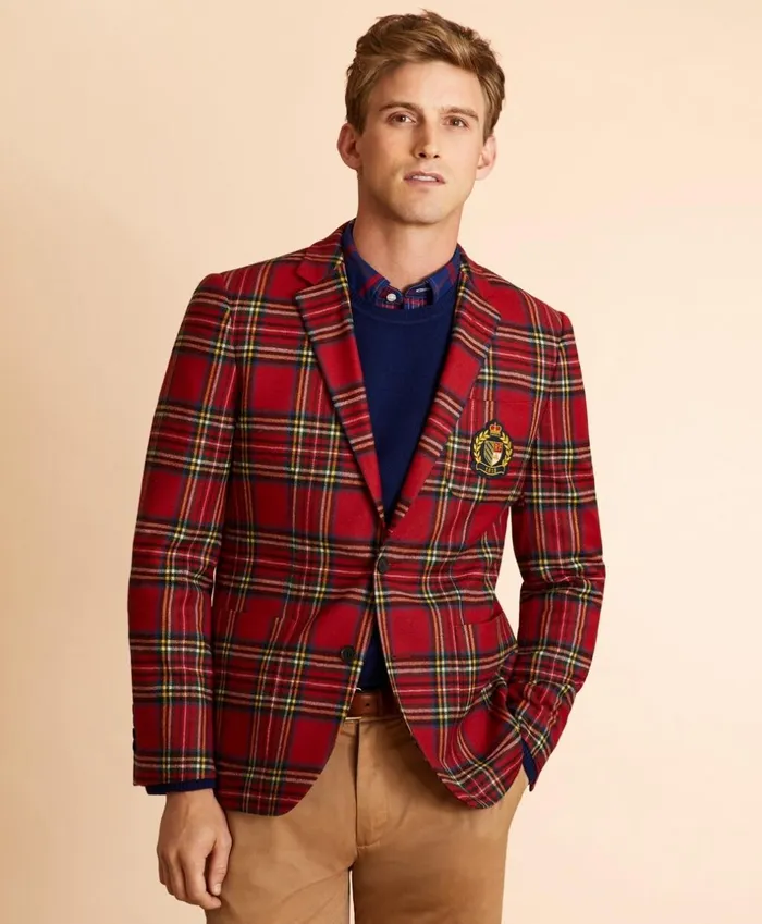 Brooks Brothers Sport Coats and Vests WoolBlend Royal Stewart Tartan Sport Coat Red 8211 Men Brooks Brothers Sport Coats and Vests WoolBlend Royal Stewart Tartan Sport Coat Red 8211 Men