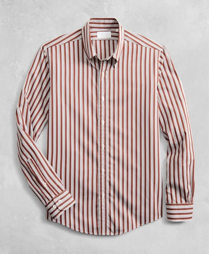Brooks Brothers Sport Shirts Golden Fleece Regent Fitted MultiStripe Sport Shirt Brown 8211 Men Brooks Brothers Sport Shirts Golden Fleece Regent Fitted MultiStripe Sport Shirt Brown 8211 Men