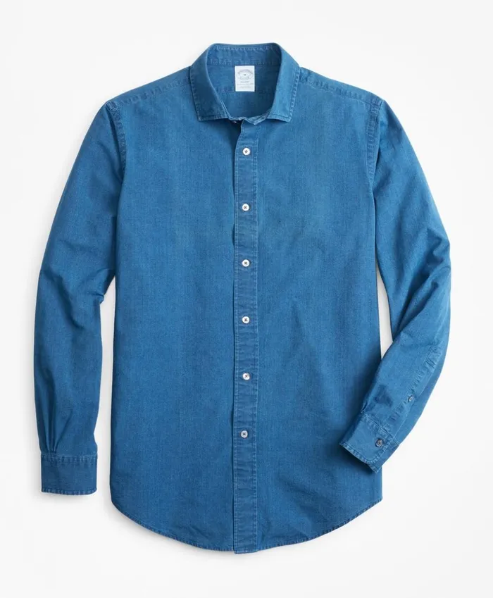 Brooks Brothers Sport Shirts Regent Fit Dobby Indigo Sport Shirt Indigo 8211 Men Brooks Brothers Sport Shirts Regent Fit Dobby Indigo Sport Shirt Indigo 8211 Men