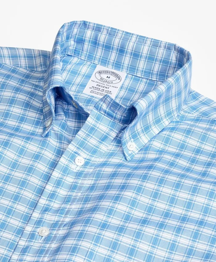 Brooks Brothers Sport Shirts Regent Fit Oxford Check Sport Shirt Blue 8211 Men Brooks Brothers Sport Shirts Regent Fit Oxford Check Sport Shirt Blue 8211 Men