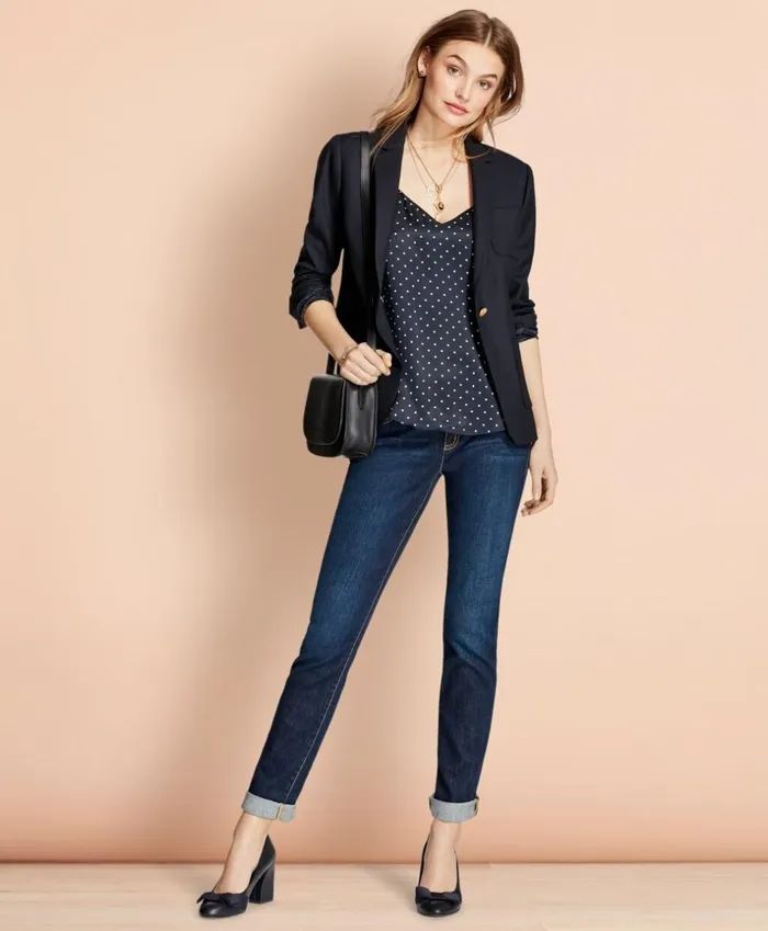 Brooks Brothers Suit Separates Patch Pocket Stretch Wool Blazer Navy 8211 Women Brooks Brothers Suit Separates Patch Pocket Stretch Wool Blazer Navy 8211 Women