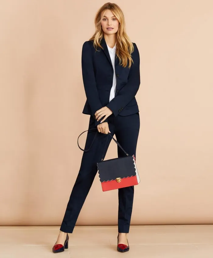 Brooks Brothers Suit Separates Stretch Cotton Sateen Jacket Navy 8211 Women Brooks Brothers Suit Separates Stretch Cotton Sateen Jacket Navy 8211 Women