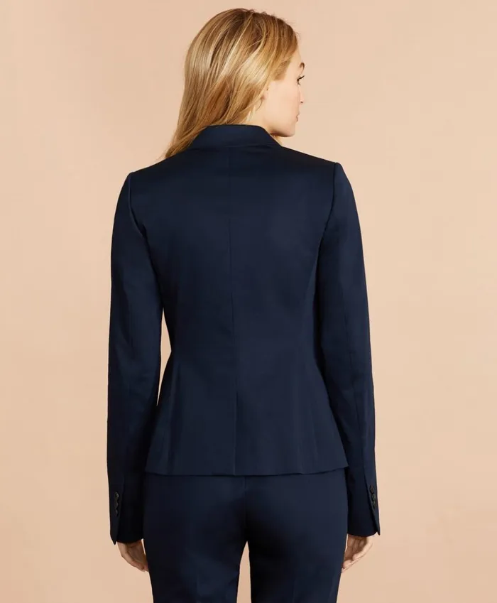 Brooks Brothers Suit Separates Stretch Cotton Sateen Jacket Navy 8211 Women Brooks Brothers Suit Separates Stretch Cotton Sateen Jacket Navy 8211 Women