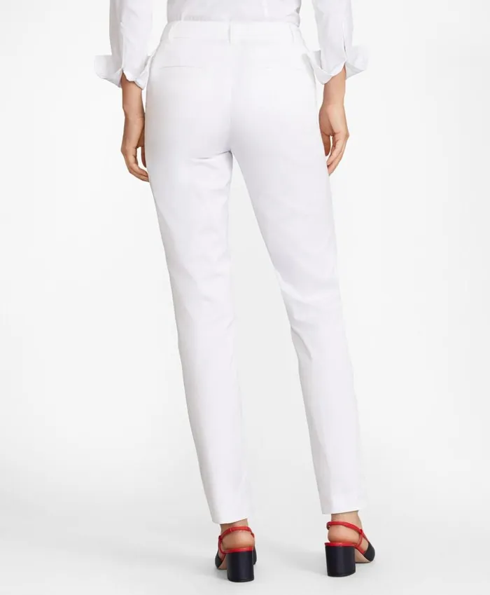 Brooks Brothers Suit Separates Stretch Cotton Twill Ankle Pants White 8211 Women Brooks Brothers Suit Separates Stretch Cotton Twill Ankle Pants White 8211 Women