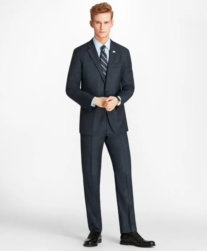 Brooks Brothers Suits Milano Fit Open Plaid 1818 Suit Blue 8211 Men Brooks Brothers Suits Milano Fit Open Plaid 1818 Suit Blue 8211 Men