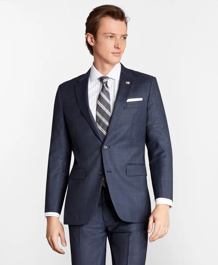 Brooks Brothers Suits Milano Fit Plaid 1818 Suit Darkgreyblue 8211 Men Brooks Brothers Suits Milano Fit Plaid 1818 Suit Darkgreyblue 8211 Men