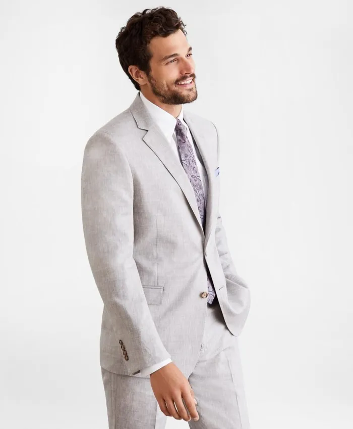 Brooks Brothers Suits Regent Fit Linen Blend 1818 Suit Natural 8211 Men