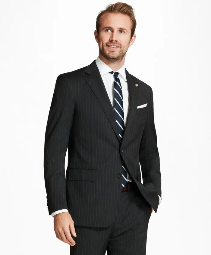 Brooks Brothers Suits Regent Fit Stripe 1818 Suit Grey 8211 Men Brooks Brothers Suits Regent Fit Stripe 1818 Suit Grey 8211 Men