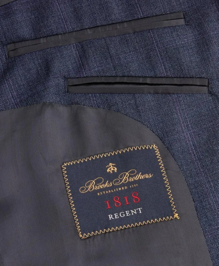 Brooks Brothers Suits Regent Fit TwoButton Plaid 1818 Suit Navy 8211 Men Brooks Brothers Suits Regent Fit TwoButton Plaid 1818 Suit Navy 8211 Men